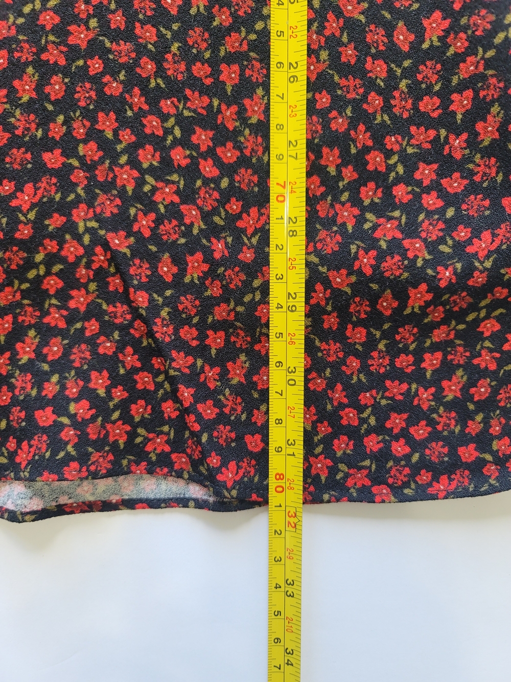 Ever New Aspen Flare Sleeve Mini Dress in Black with Red Floral Size 0 - Picture 6 of 8